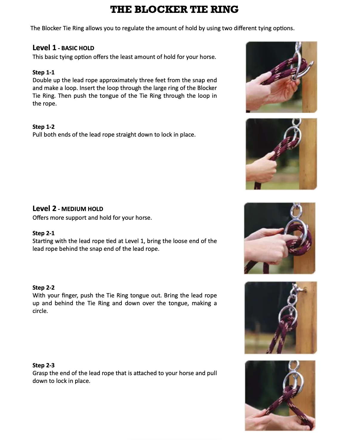 Blocker Tie Ring | High-Quality Tie Rings & Horse Tie Rings