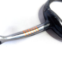 Jeremiah Watt Blued Eggbut Snaffle Bit with copper inlay