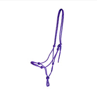 Total Horsemanship rope halter purple with black fleck