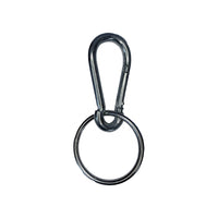Carabliner clip with ring