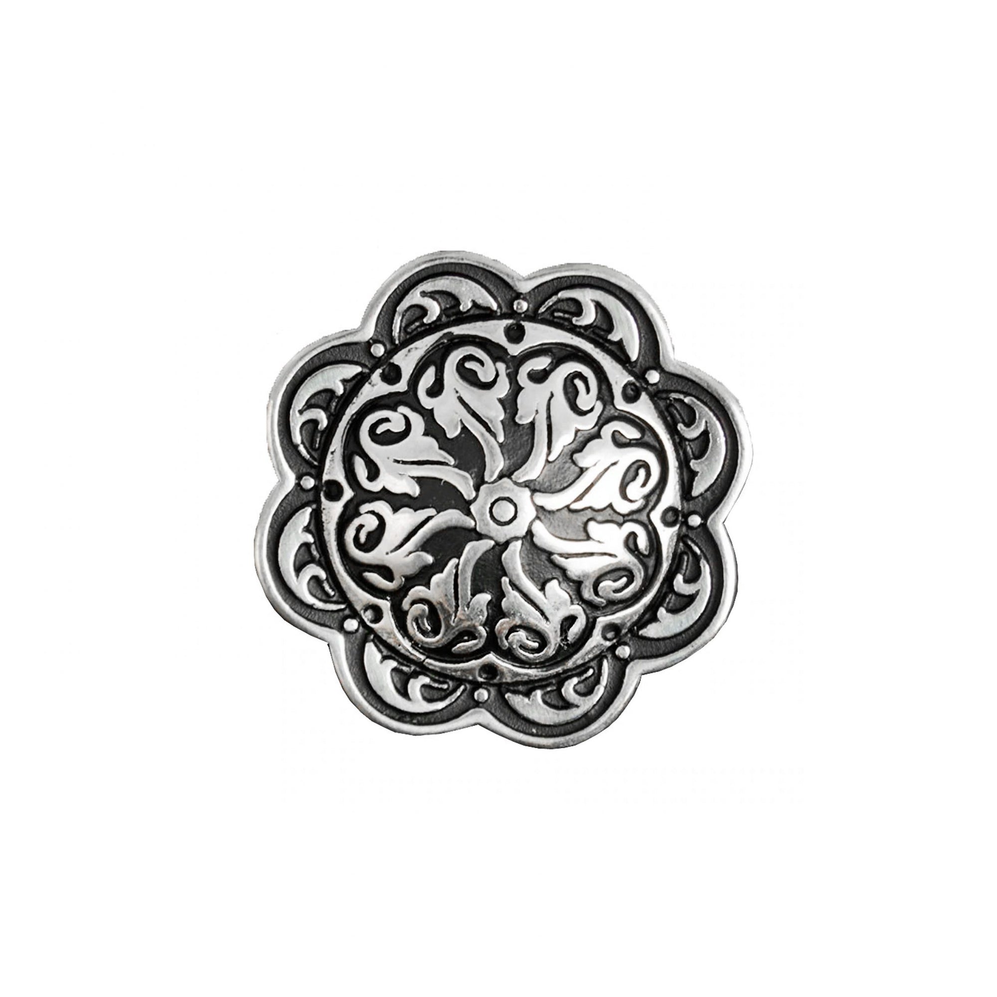 Floral Concho 1.5 inches diameter
