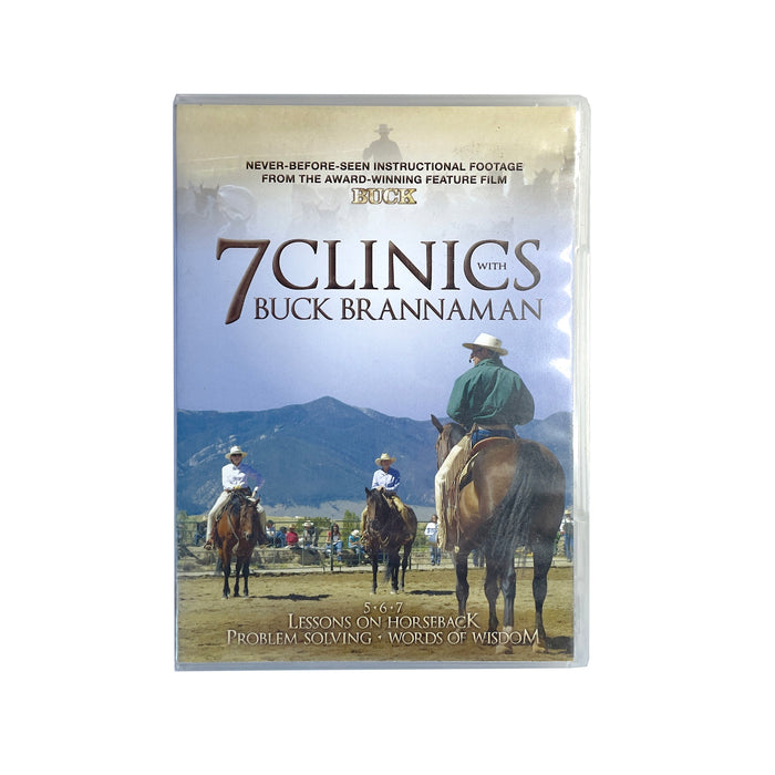 7Clinics Set 3 DVDs Lessons on Horseback & Problem Solving by Buck Brannaman