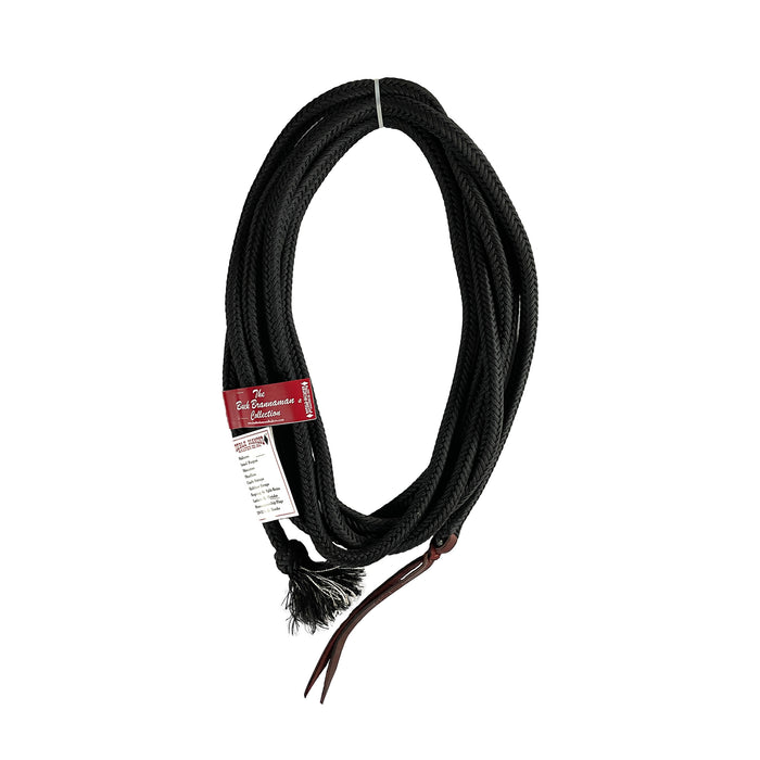 Buck Brannaman Double Diamond Parachute Cord Mecate Reins Black