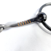 Jeremiah Watt Blued Loose Ring Snaffle with copper inlay