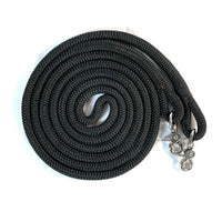 Clip on/finesse rope reins black