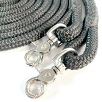 Total Horsemanship Clip on/Finesse rope reins black